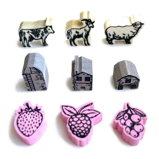 Fromage Upgrade: Fromage Wood Tokens-Tabletop Gaming