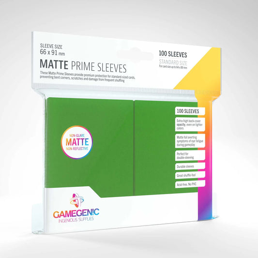 Gamegenic Matte Prime Sleeves (100) - Various Colours