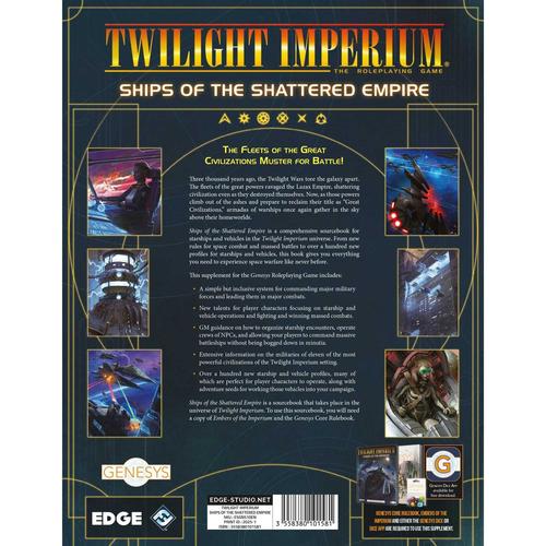 Genesys RPG: Twilight Imperium - Ships of the Shattered Empire-Tabletop Gaming
