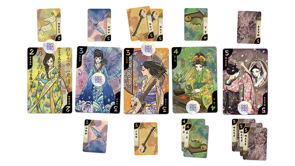 Hanamikoji Card Game Contents - Tabletop Gaming
