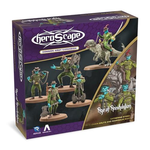 Heroscape: Chain Gruts and Ramosaur Rider Army Expansion_Tabletop Gaming