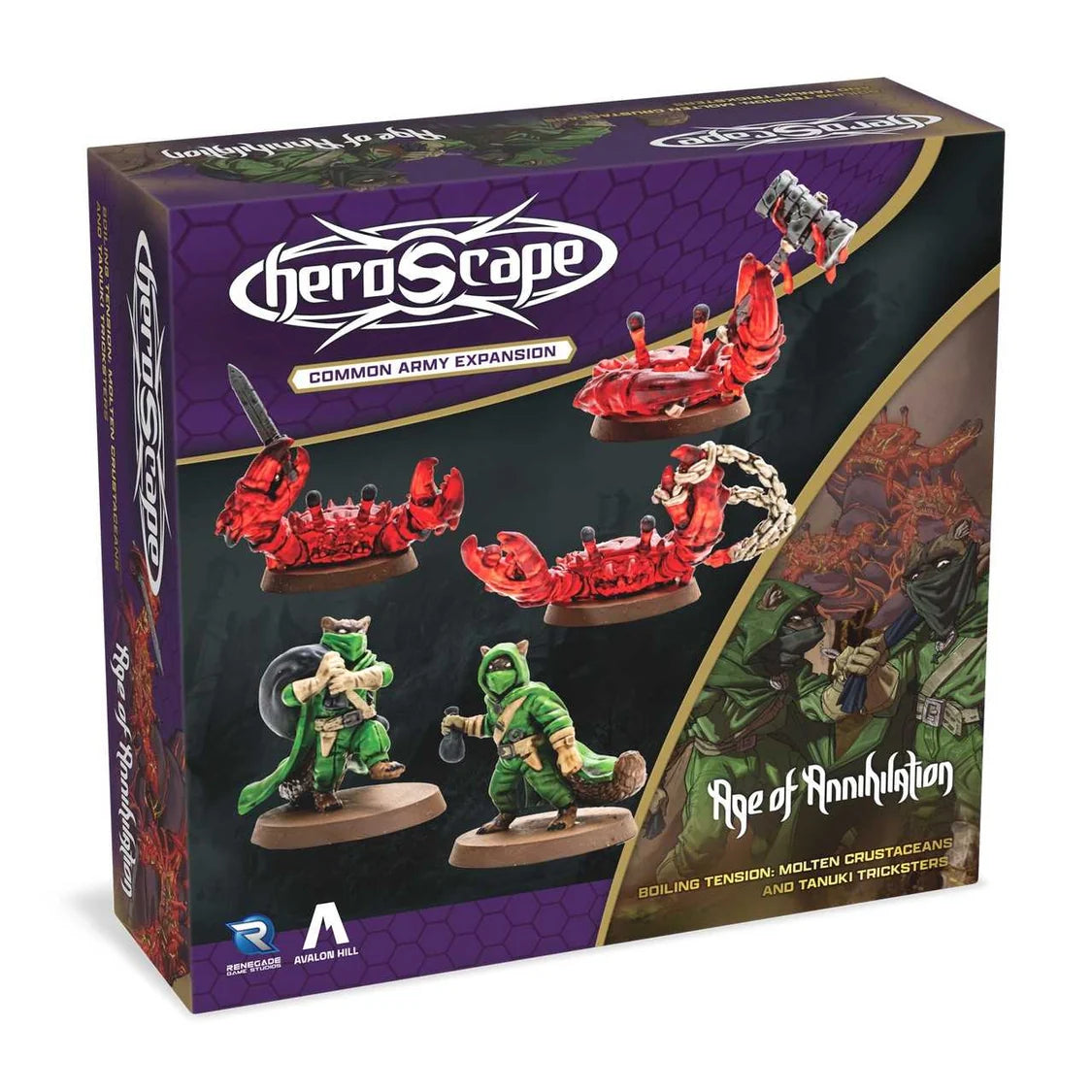 Heroscape: Molten Crustaceans and Tanuki Tricksters Army Expansion-Tabletop Gaming