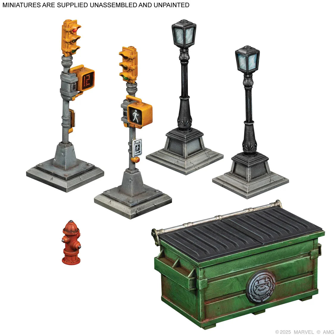 Marvel: Crisis Protocol - NYC City Block Terrain Collection- Table Top Gaming 
