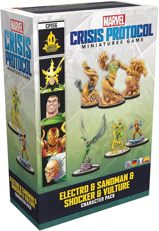 Marvel: Crisis Protocol – Electro & Sandman & Shocker & Vulture- Table Top Gaming