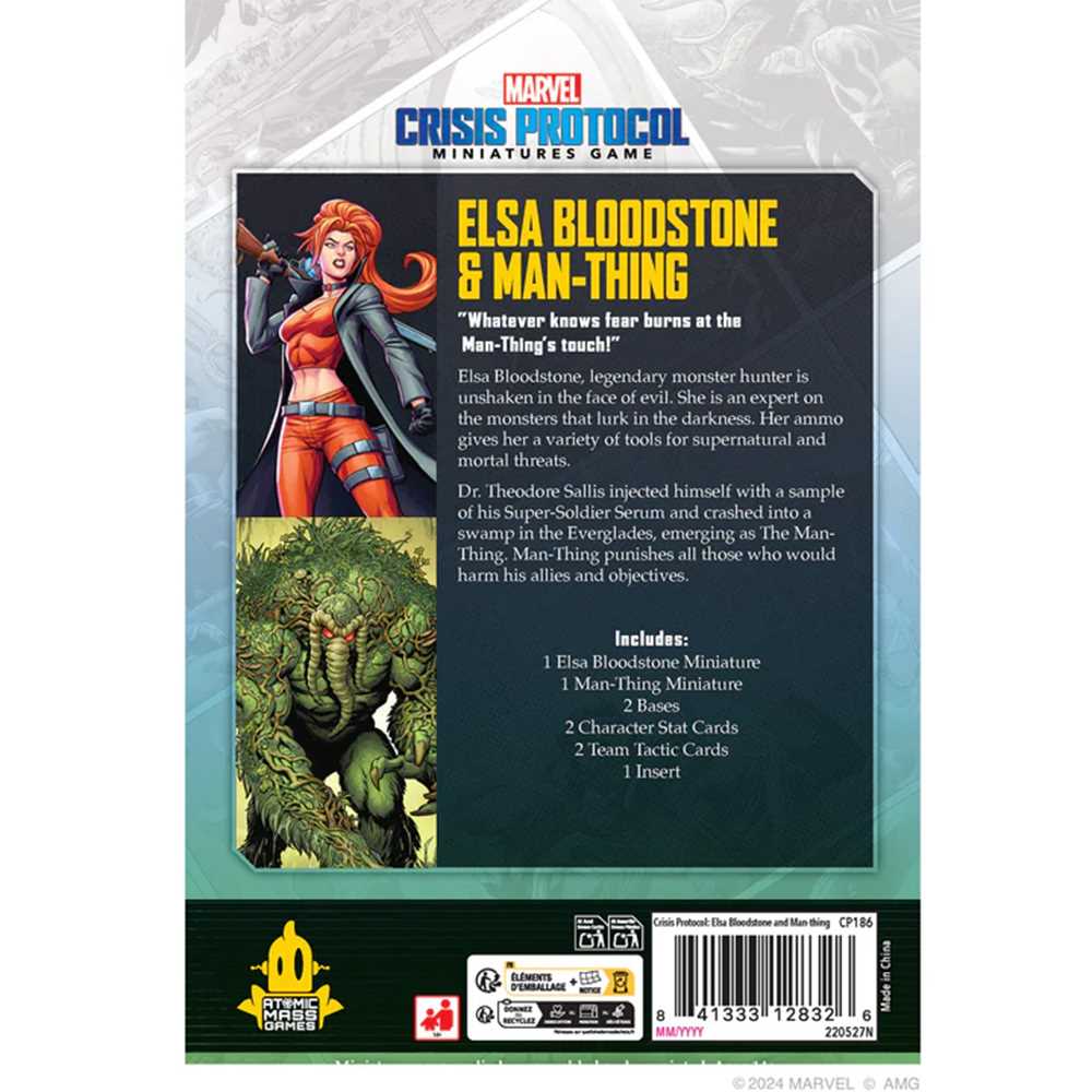 Marvel Crisis Protocol: Elsa Bloodstone & Man-Thing- Table Top Gaming