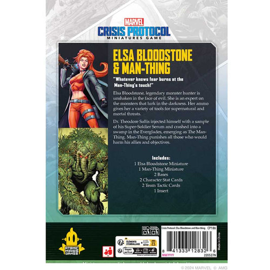 Marvel Crisis Protocol: Elsa Bloodstone & Man-Thing- Table Top Gaming