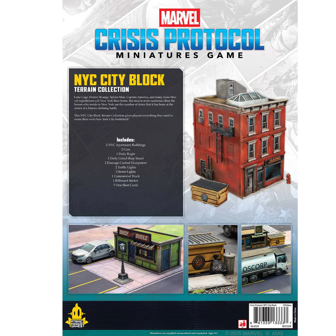 Marvel: Crisis Protocol - NYC City Block Terrain Collection- Table Top Gaming 