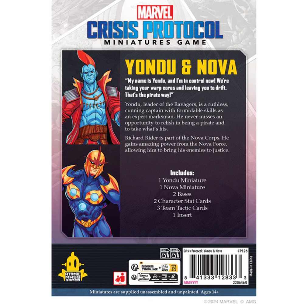 Marvel: Crisis Protocol Nova & Yondu- Table Top Gaming 