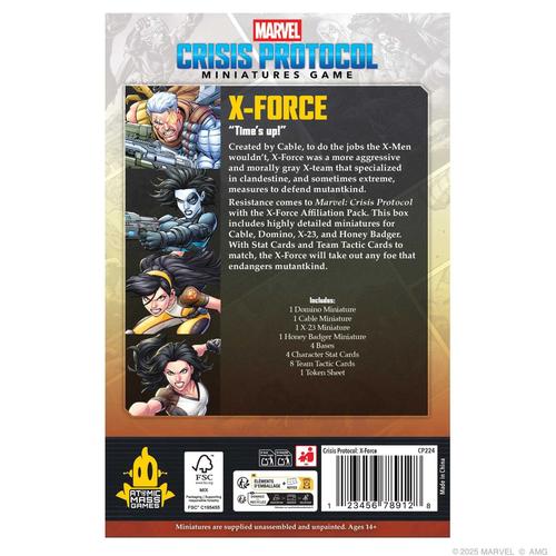 Marvel: Crisis Protocol X-Force Affiliation Pack- Table Top Gaming
