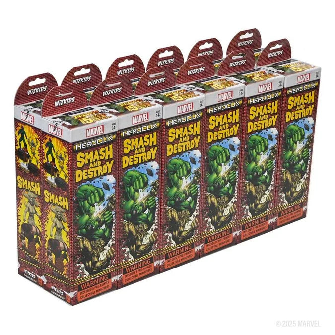 Marvel HeroClix: Smash and Destroy Booster Brick 2 - Tabletop Gaming
