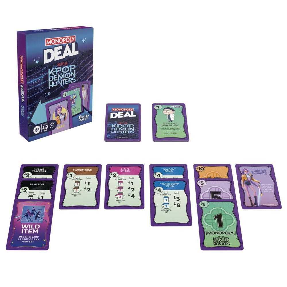 Monopoly Deal: KPop Demon Hunters-Tabletop Gaming