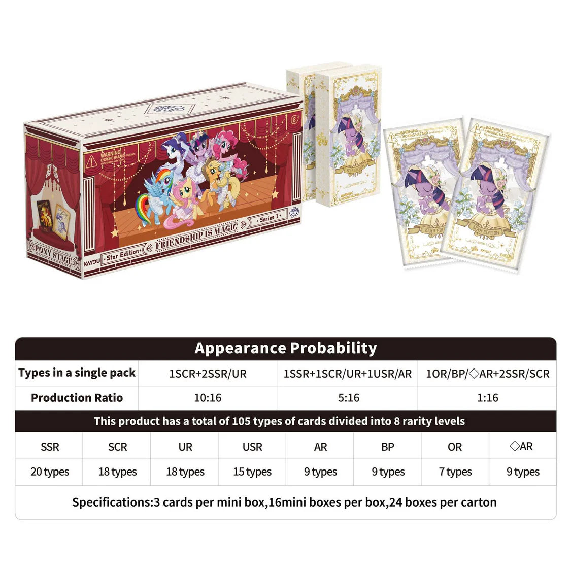 My Little Pony-Friendship Eternal Cards-Star Edition CDU -001A-EMEA-Tabletop Gaming