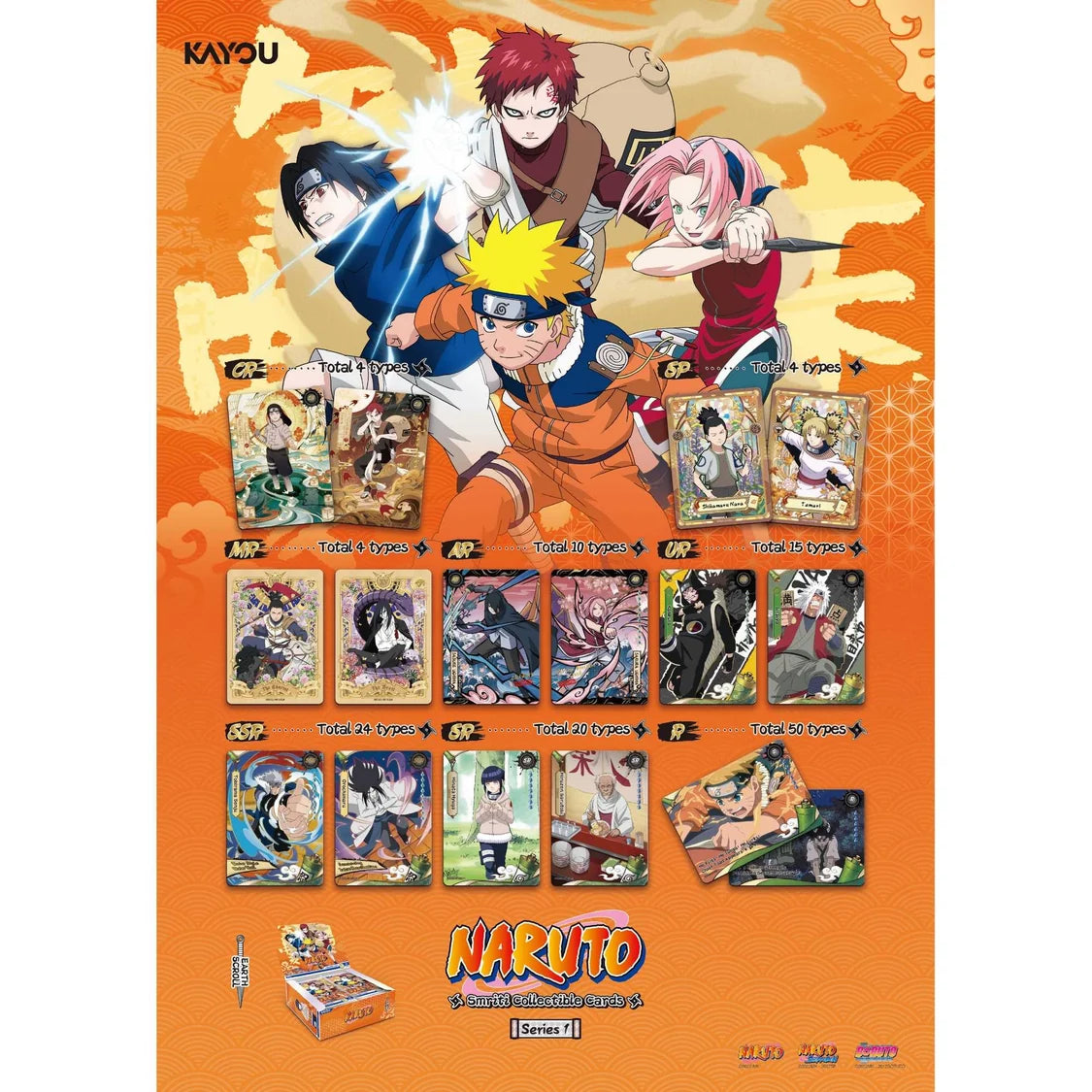 NARUTO-Smriti Collectible Cards-Earth Scroll Blister-001A-EMEA-Tabletop Gaming