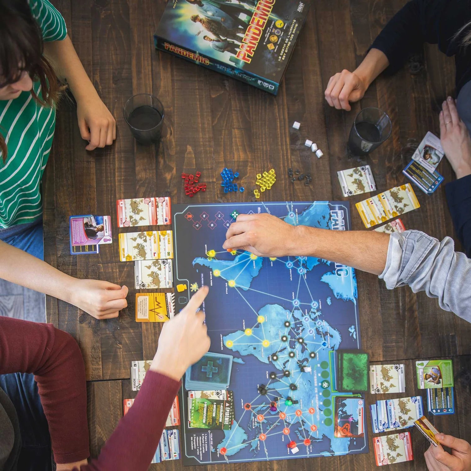 Pandemic Board Game Contents - Tabletop Gaming