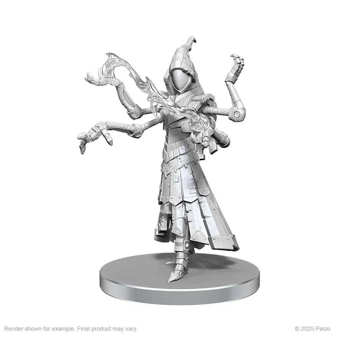 Pathfinder Battles Deep Cuts Unpainted Miniatures: Clockwork Mage - Tabletop Gaming