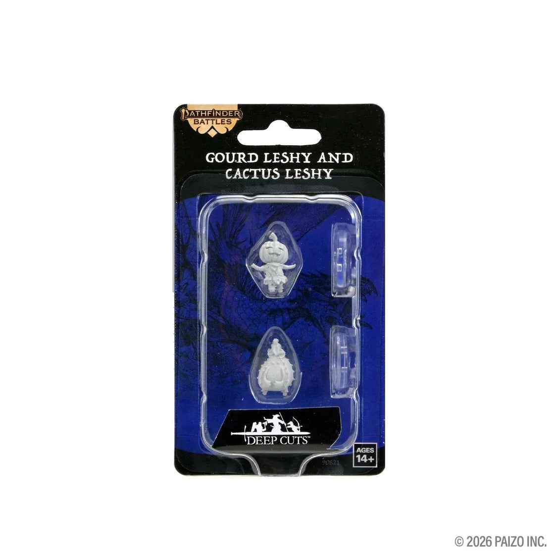 Pathfinder Battles Deep Cuts Unpainted Miniatures: Gourd Leshy and Cactus Leshy - Tabletop Gaming