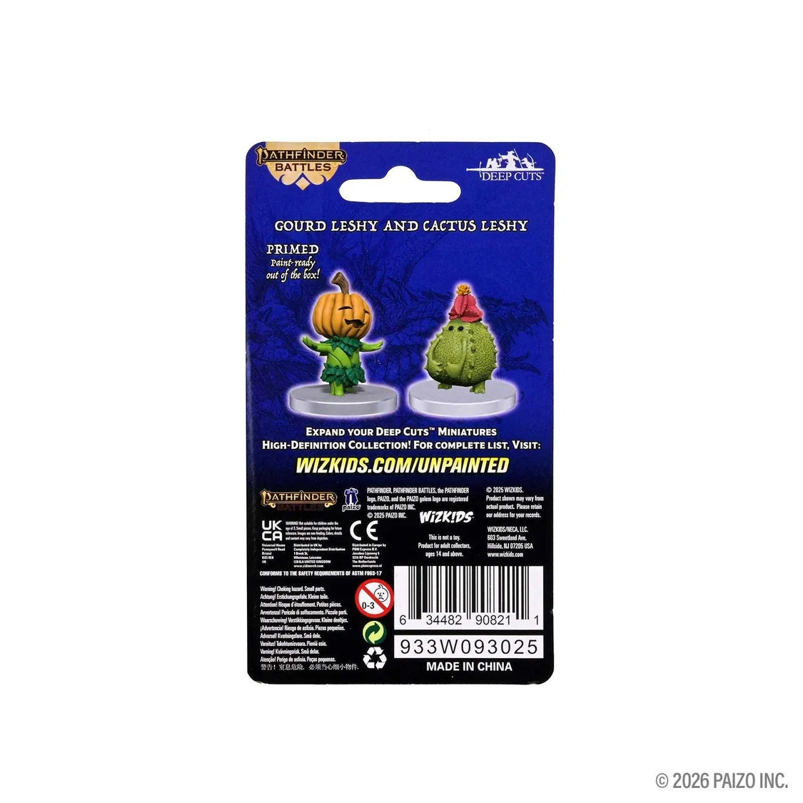 Pathfinder Battles Deep Cuts Unpainted Miniatures: Gourd Leshy and Cactus Leshy 3 - Tabletop Gaming