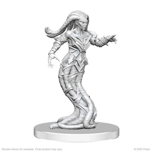 Pathfinder Battles Deep Cuts Unpainted Miniatures: Gylou (Handmaiden Devil) & Ferrugon (Rust Devil) - Tabletop Gaming
