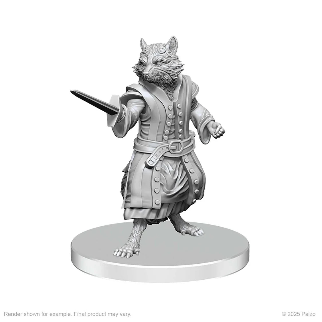 Pathfinder Battles Deep Cuts Unpainted Miniatures: Procyal (Raccoon Agathion) & Zoaem (Ring Archon) - Tabletop Gaming