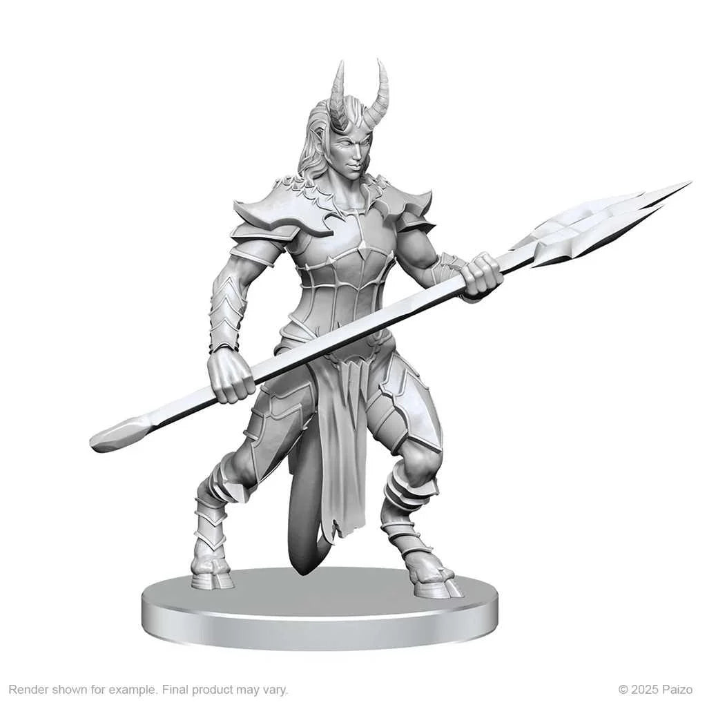 Pathfinder Battles Deep Cuts Unpainted Miniatures: Vordine (Infantry Devil) & Pitborn Rogue - Tabletop Gaming