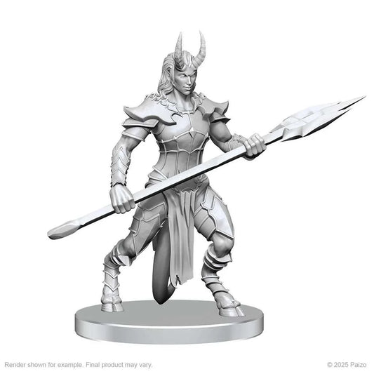 Pathfinder Battles Deep Cuts Unpainted Miniatures: Vordine (Infantry Devil) & Pitborn Rogue - Tabletop Gaming