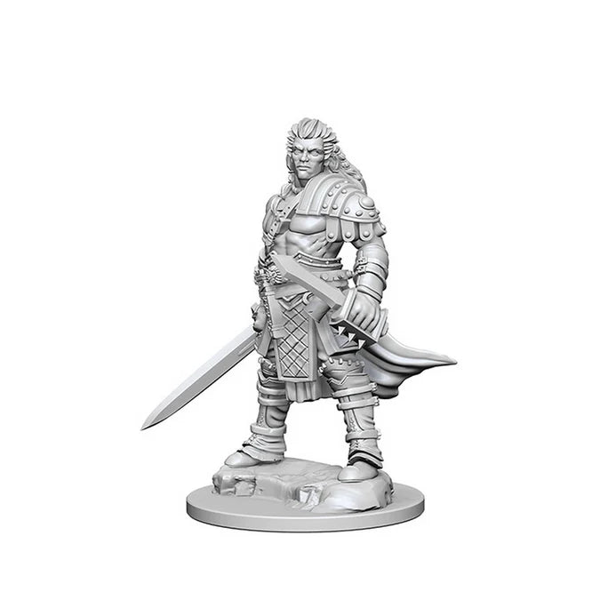 Pathfinder Deep Cuts Unpainted: Human Male Fighter - Tabletop Gaming