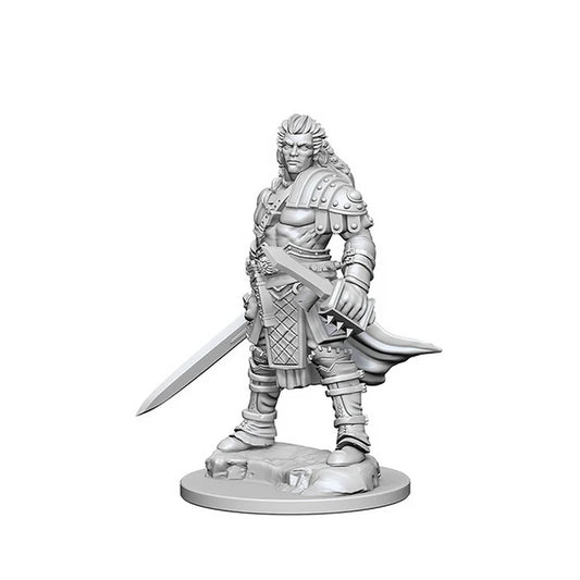 Pathfinder Deep Cuts Unpainted: Human Male Fighter - Tabletop Gaming