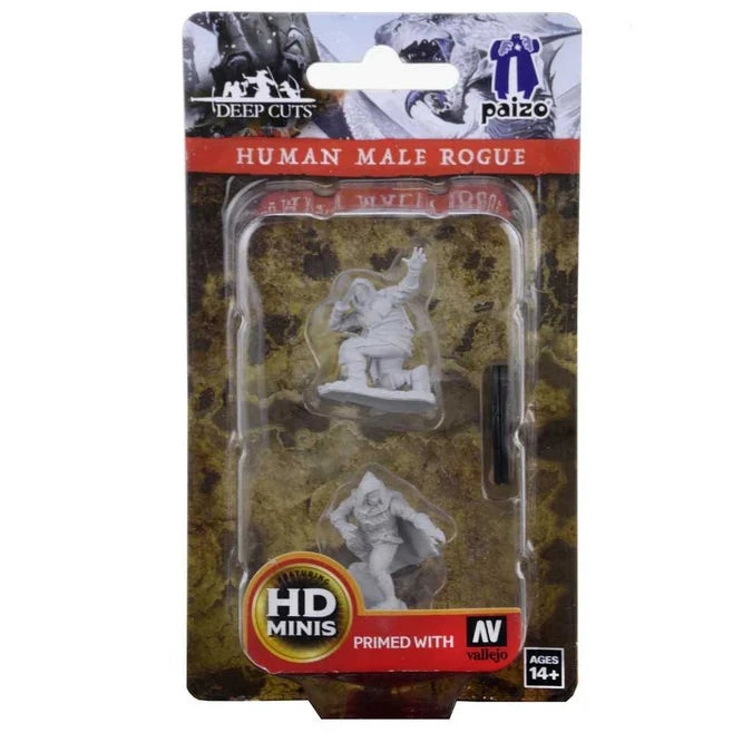 Pathfinder Deep Cuts Unpainted: Human Male Rogue - Tabletop Gaming