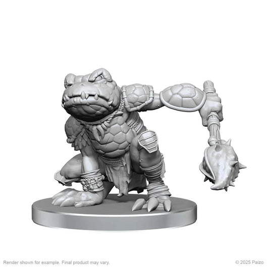 Pathfinder Deep Cuts Unpainted Miniatures: Boggard Scout & Castoroides (W26) - Tabletop Gaming
