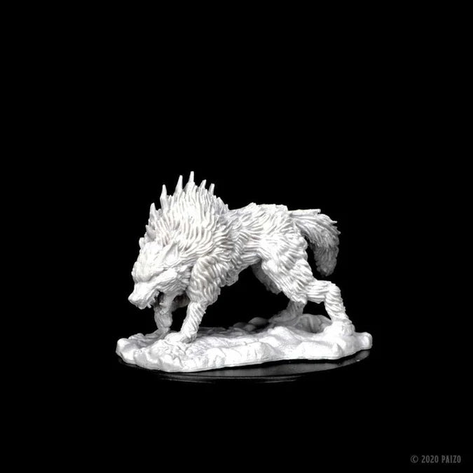 Pathfinder Deep Cuts Unpainted Miniatures: Dire Wolf 2 - Tabletop Gaming