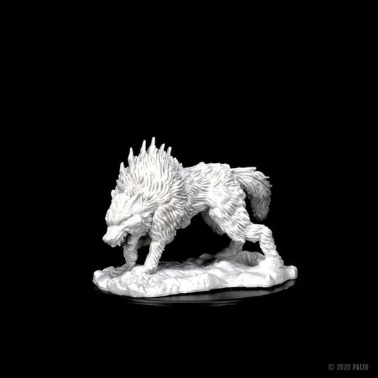 Pathfinder Deep Cuts Unpainted Miniatures: Dire Wolf 2 - Tabletop Gaming