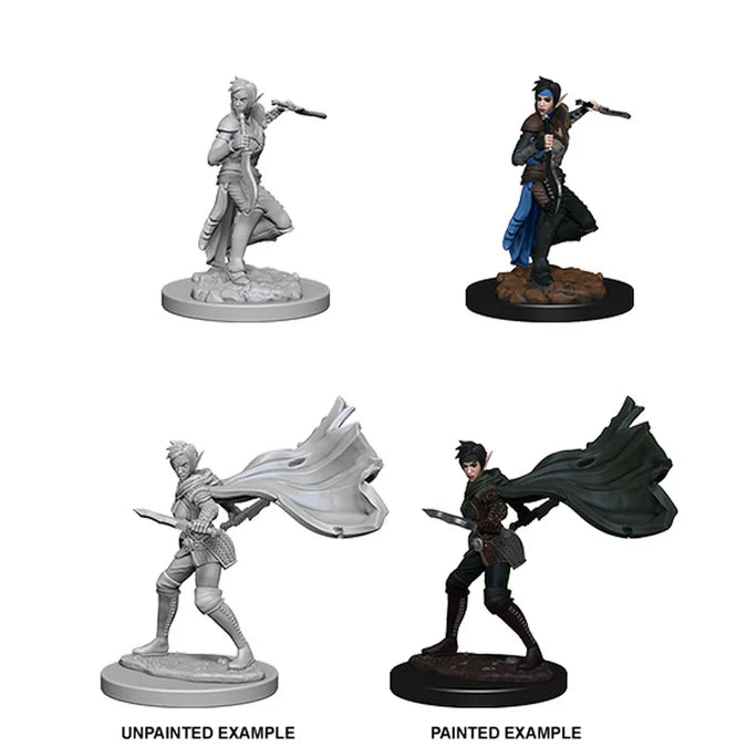 Pathfinder Deep Cuts Unpainted Miniatures: Elf Female Rogue - Tabletop Gaming