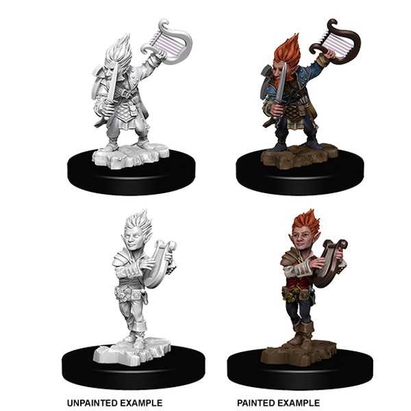 Pathfinder Deep Cuts Unpainted Miniatures: Gnome Male Bard - Tabletop Gaming