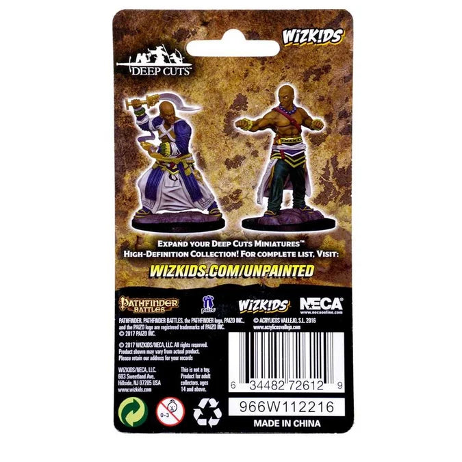 Pathfinder Deep Cuts Unpainted Miniatures: Human Male Monk 2 - Tabletop Gaming