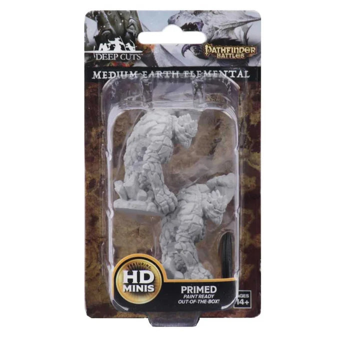 Pathfinder Deep Cuts Unpainted Miniatures: Medium Earth Elemental - Tabletop Gaming