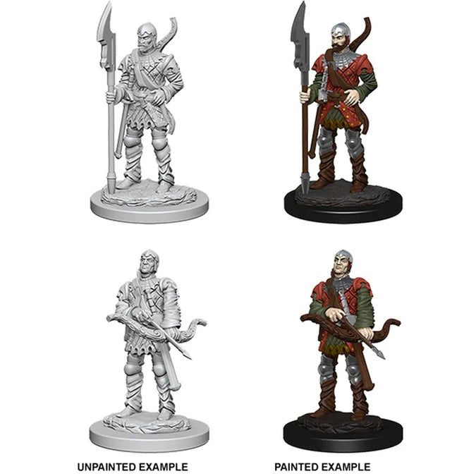 Pathfinder Deep Cuts Unpainted Miniatures: Town Guards - Tabletop Gaming