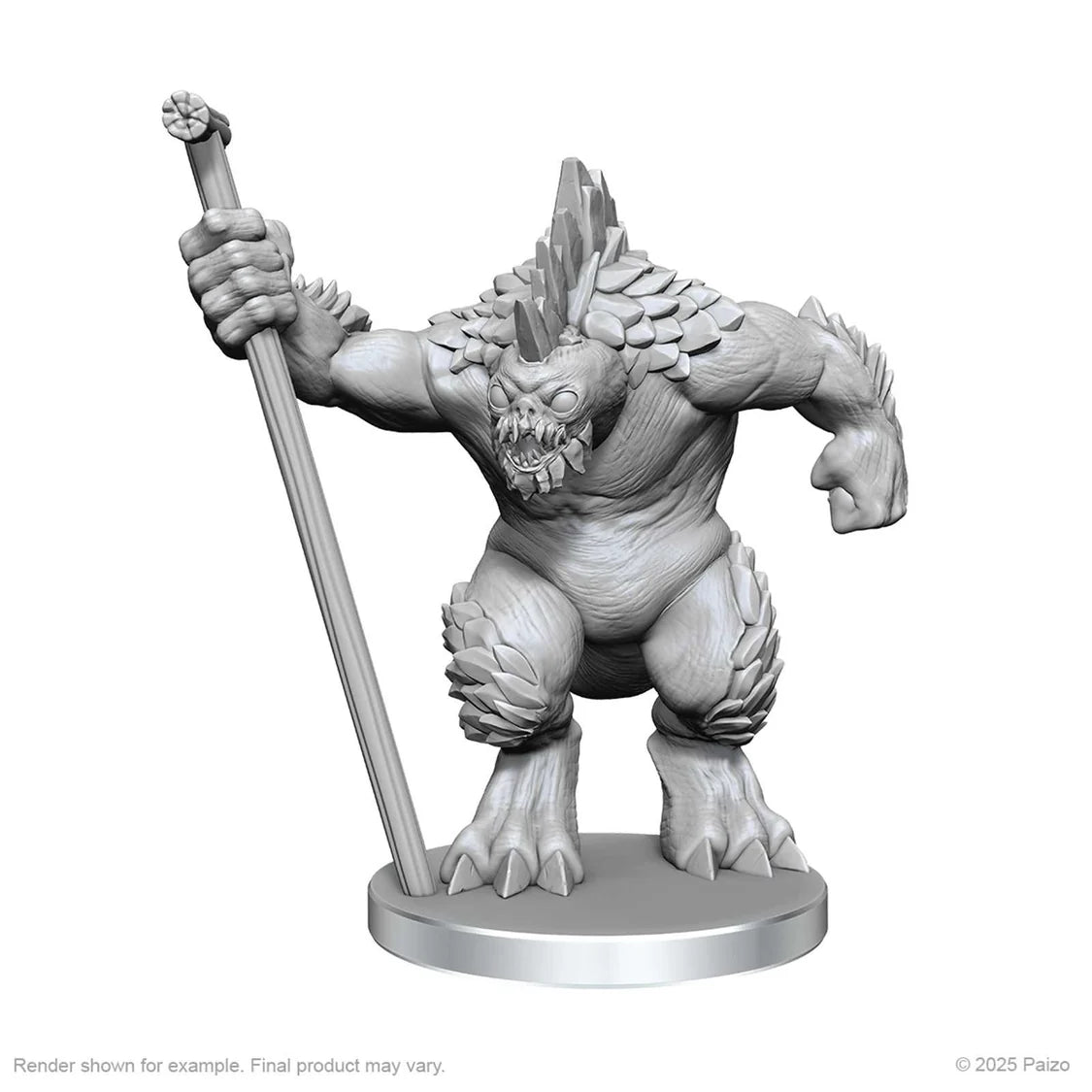 Pathfinder Deep Cuts Unpainted Miniatures: Xulgath Skirmisher & Stoneliege (W26) 2 - Tabletop Gaming