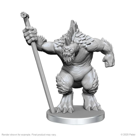 Pathfinder Deep Cuts Unpainted Miniatures: Xulgath Skirmisher & Stoneliege (W26) 2 - Tabletop Gaming