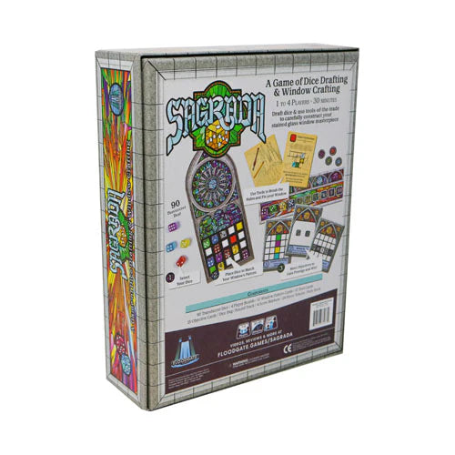 Sagrada Board Game Back - Tabletop Gaming