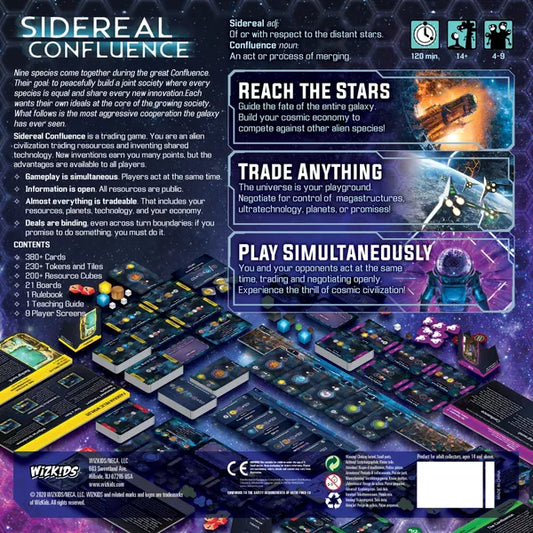 Sidereal Confluence Card Game Back - Tabletop Gaming