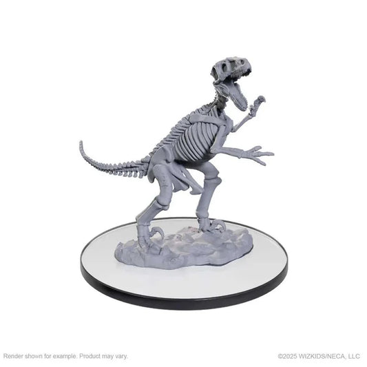 Skeletal Raptor: WizKids Deep Cuts Unpainted Miniatures - Tabletop Gaming