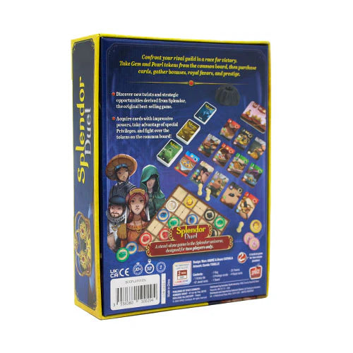 Splendor Duel Board Game Back - Tabletop Gaming