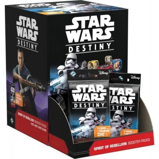 Star Wars Destiny Spirit of Rebellion Booster Box Card Image - Tabletop Gaming