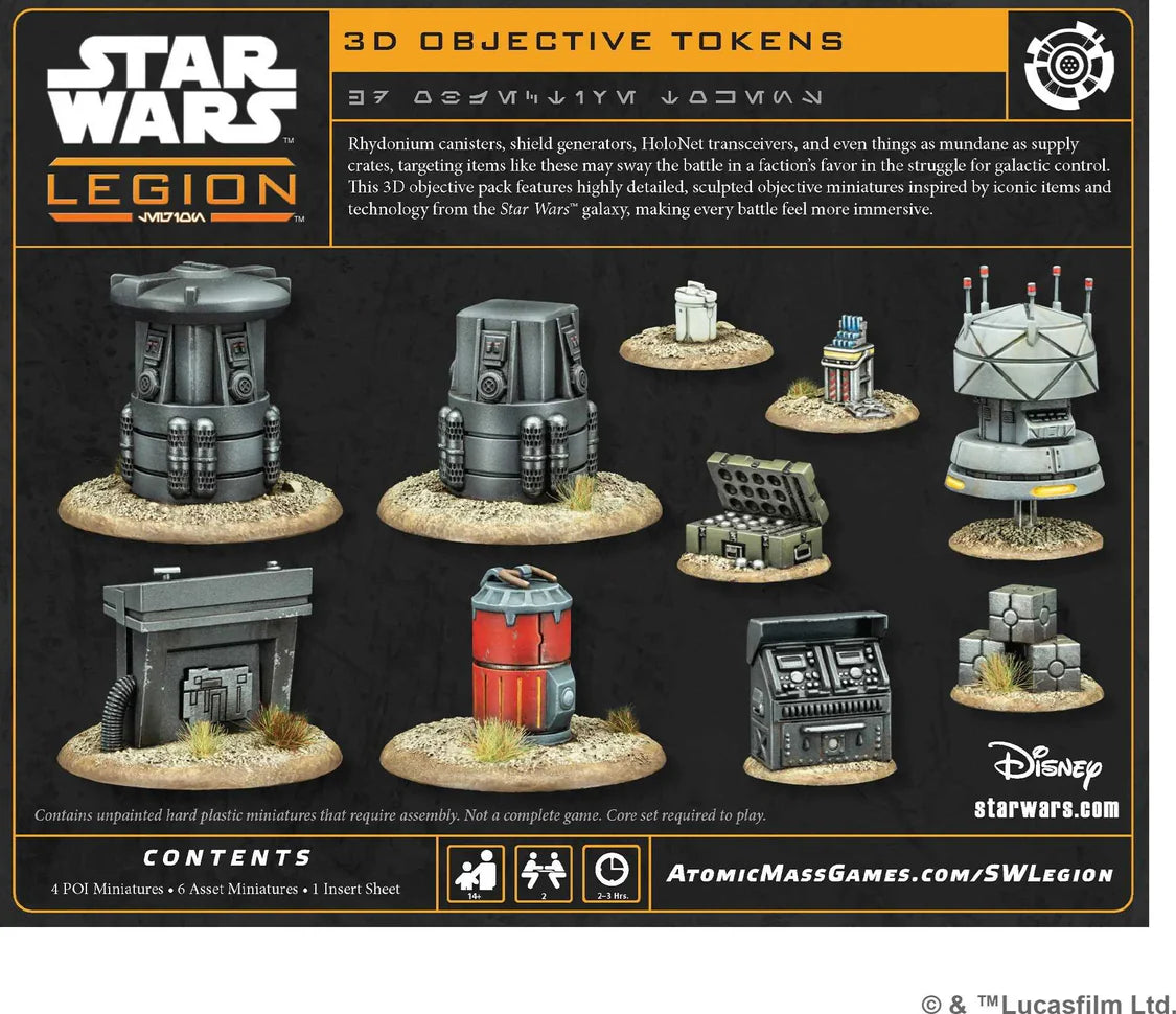Star Wars: Legion - 3D Objective Tokens- Table Top Gaming 