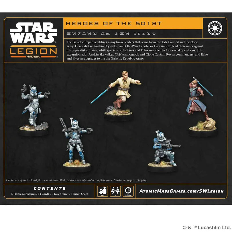 Star Wars: Legion - Heroes of the 501st Character Pack- Table Top Gaming 