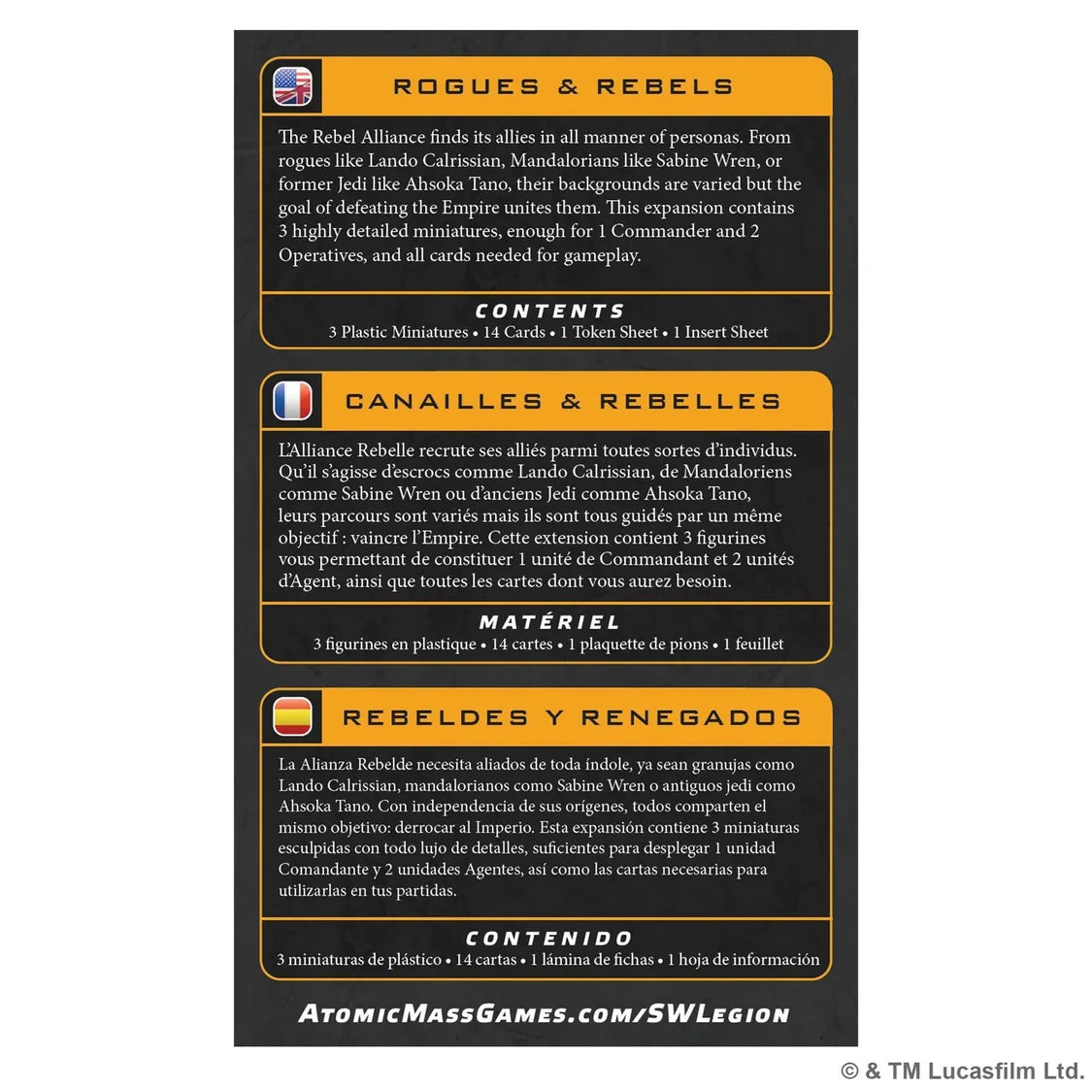 Star Wars: Legion - Rogues & Rebels Character Expansion-Tabletop Gaming