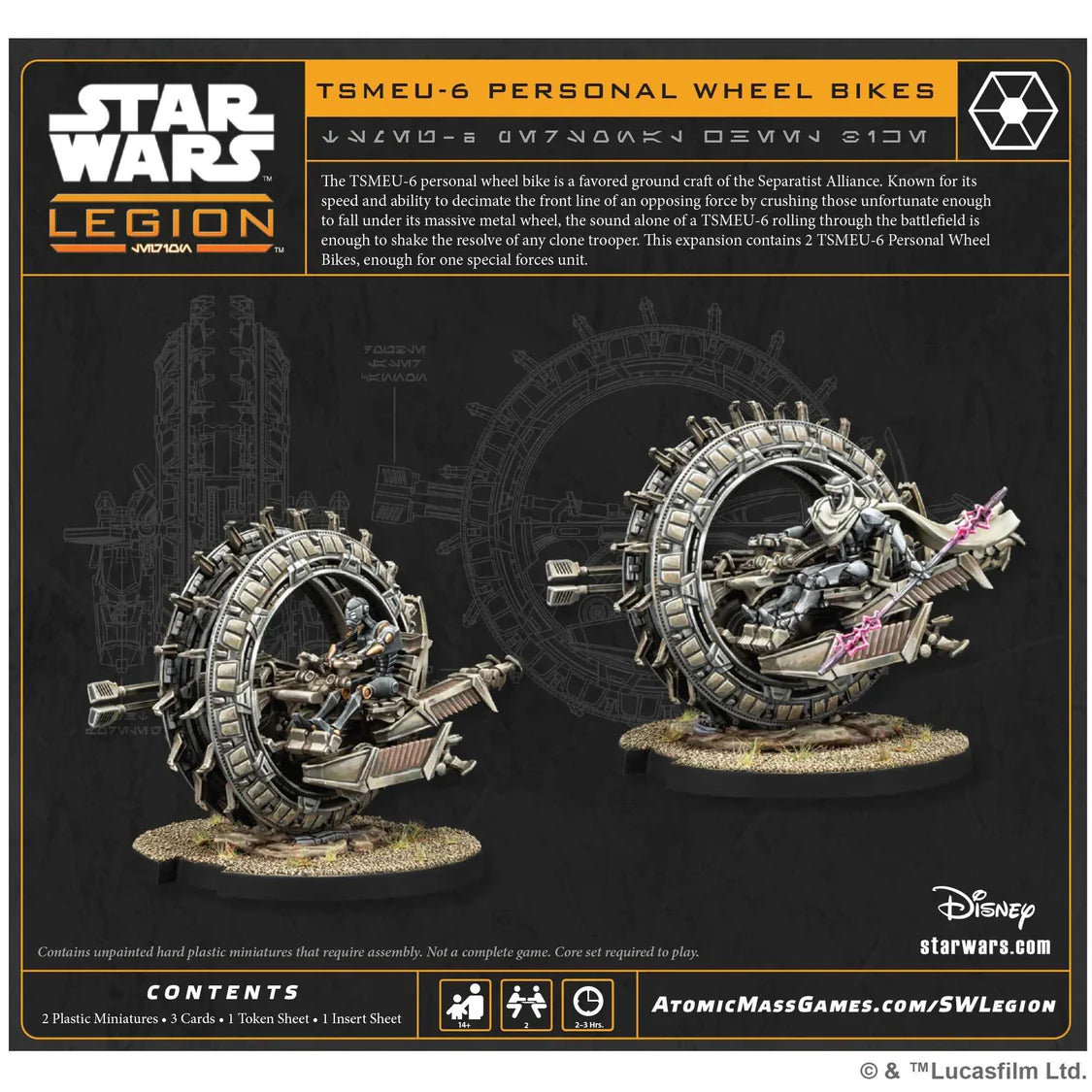 Star Wars: Legion - TSMEU-6 Personal Wheel Bike- Table Top Gaming