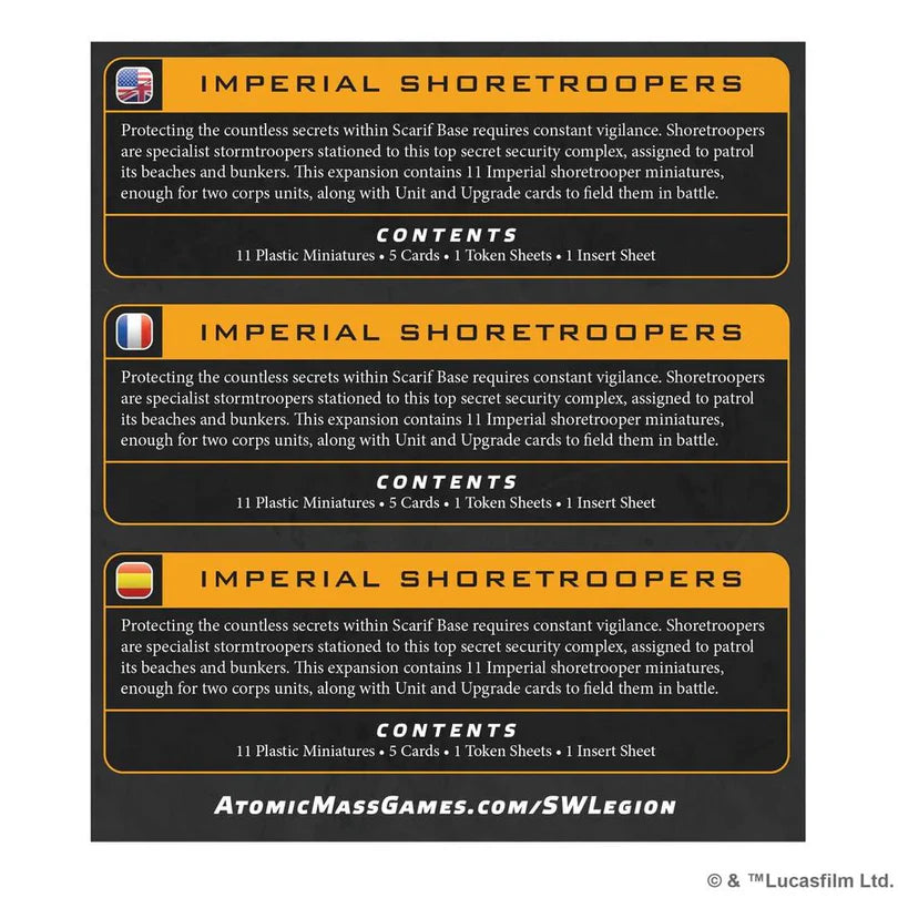 Star Wars: Legion - Imperial Shoretroopers- Table top Gaming