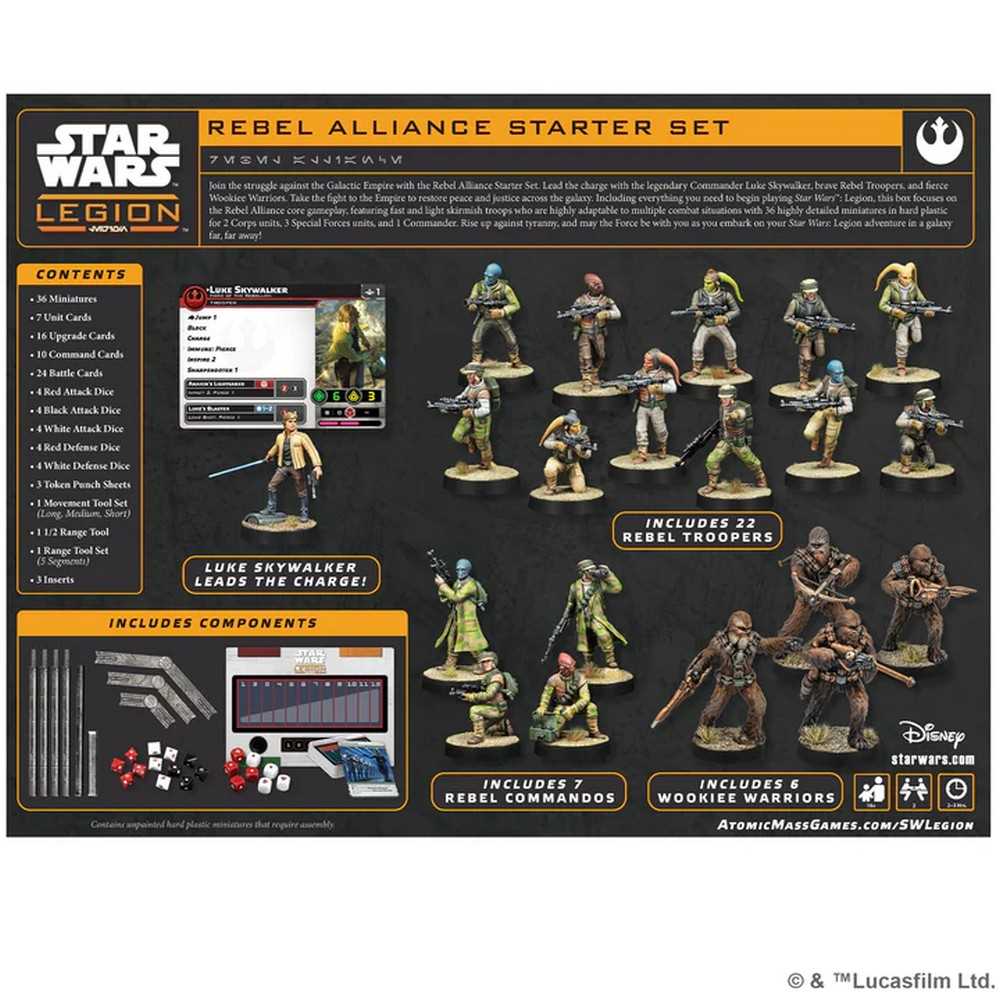 Star Wars: Legion - Rebel Alliance Starter Set- tabletop gaming 