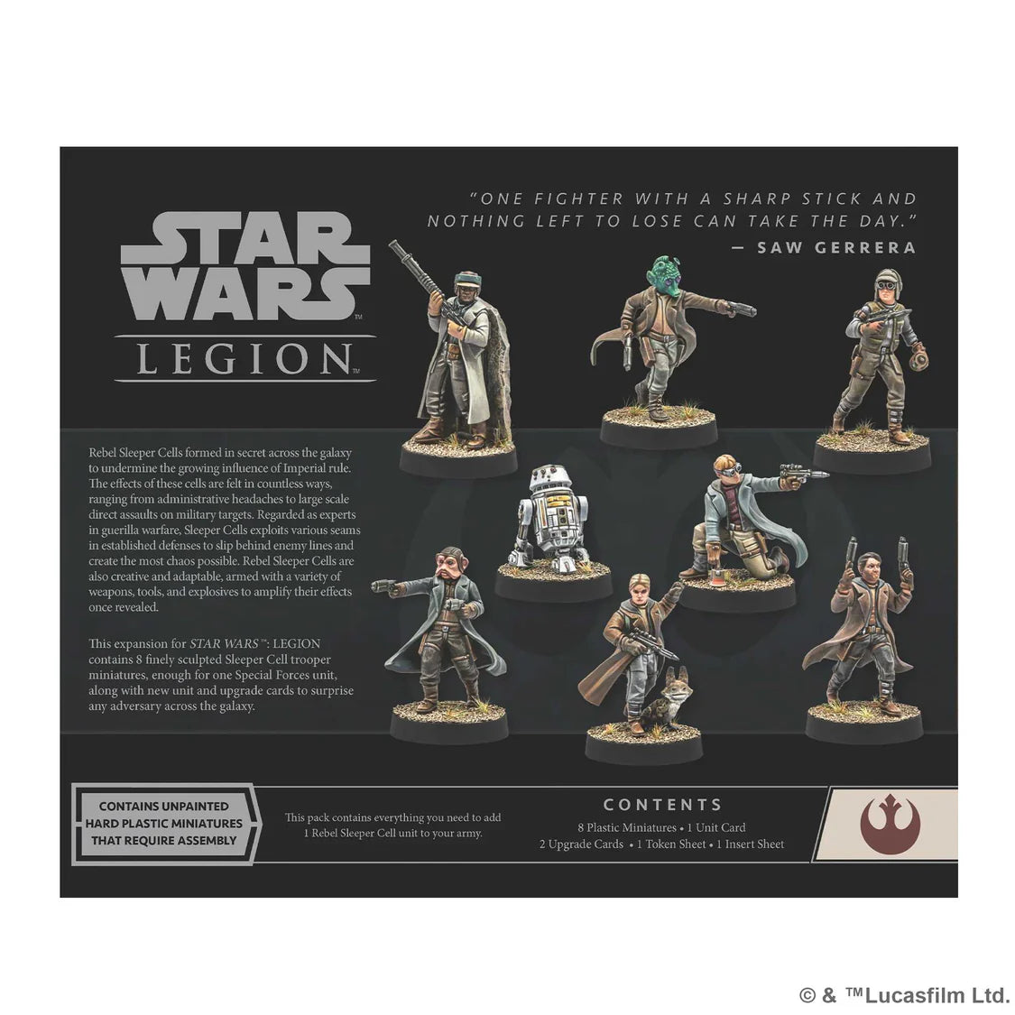 Star Wars Legion: Rebel Sleeper Cell Expansion- Table top Gaming